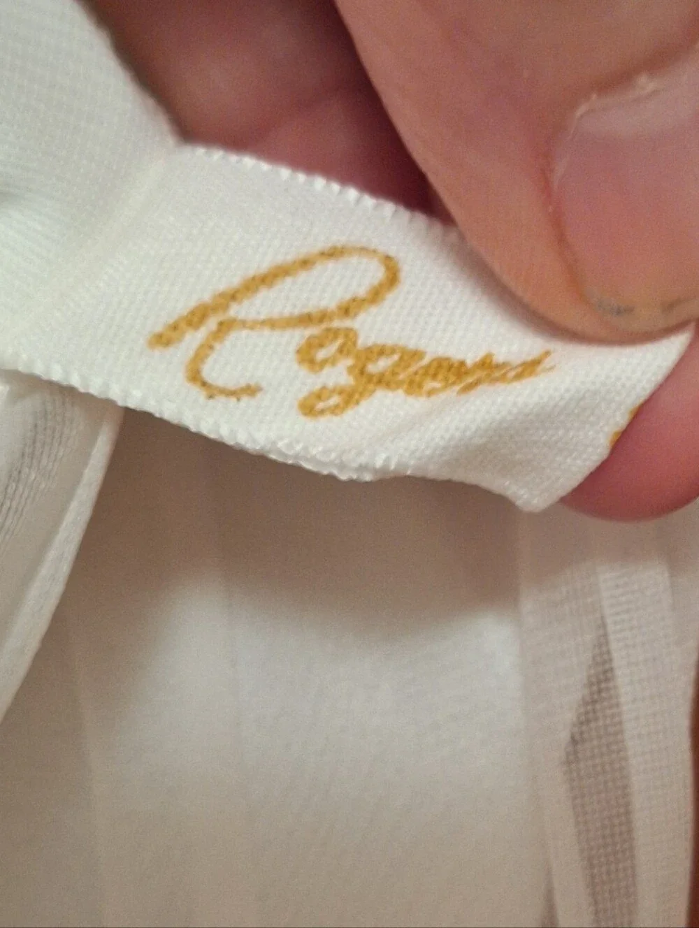Vintage 1960s White ROGERS  Brand Slip Ladies 36 Ivory Lace Details READ damaged - Picture 4 of 6